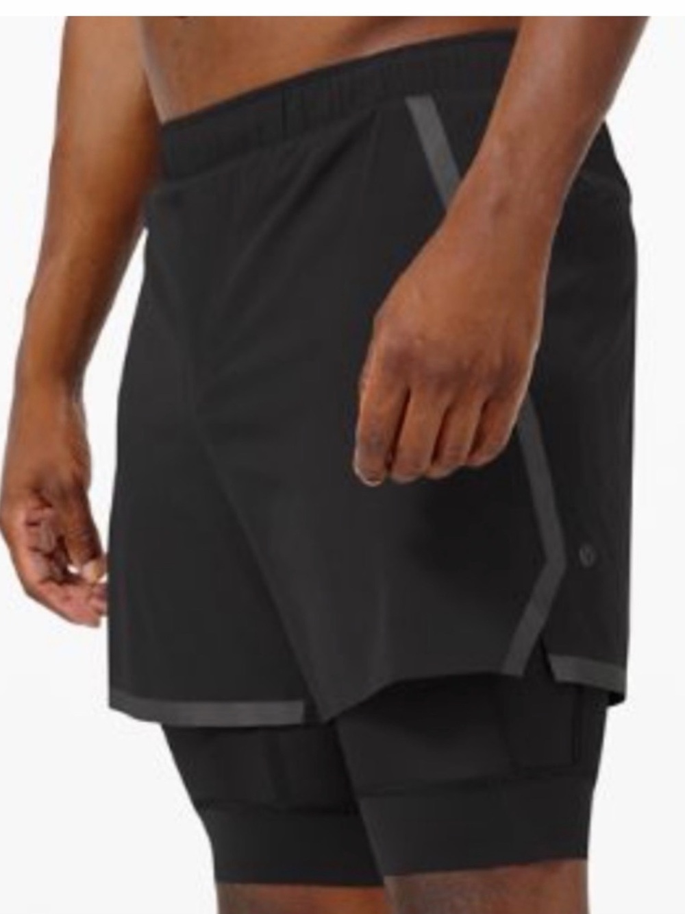 Lululemon Men’s Surge Short 6” Lined – Gray – Size XL